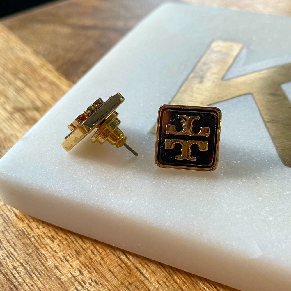 Tory Burch Logo Earrings